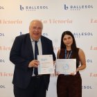 Doctor Josep Vergés, presidente de OAFI  y Sira Durán, directora de Ballesol La Victroria