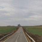 Carretera VP-5507 en dirección Ceinos de Campos, donde ha tenido lugar el accidente