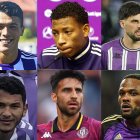 Pedro Porro, Gonzalo Plata, Grillitsch, Luis Suárez, Cömert y Larin, con el Real Valladolid.