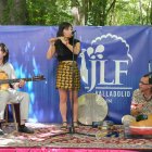 Sesiones musicales y de danza en el Jaipur Literature Festival en el Campo Grande de Valladolid.