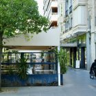 Una de las terrazas ‘invasivas’ de la Acera de Recoletos de Valladolid.