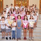 Recepción en el Ayuntamiento a los equipos de mini autonómicos de Ponce, San Isidro y CBC Valladolid dominadores en Castilla y León.