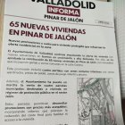 Boletín municipal donde se promocionan las viviendas privadas.