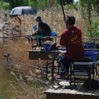 Competición regional de pesca en aguas del río Duero.
