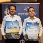 Enrique López y Mario Arranz, en la presentación de la Campaña de Abonados del Recoletas Salud.