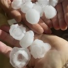 El pedrisco de la tormenta del pasado 28 de junio afectó principalmente a Soria y Burgos.