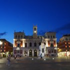 Iluminación en la plaza Mayor de Valladolid en una imagen de archivo.