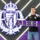 Luis Chacón, presentado como nuevo jugador del Real Valladolid.