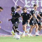 Entrenamiento del Real Valladolid en los Anexos.