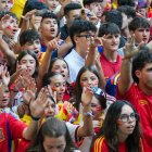 Francia - España en la Acera Recoletos.