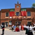El Ayuntamiento de Cigales durante la celebración de las fiestas de Santa Marina