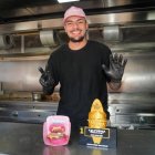 Madison, ganador del primer premio de la Champions Burger. Valladolid.