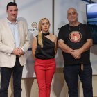 González Vega, Eiffel y Noriega, esta mañana, en la Diputación.