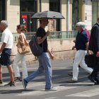 Vallisoletanos afrontando la ola de calor