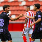 Yeray y Chacón, dos de los fichajes del verano, ante el Sporting.
