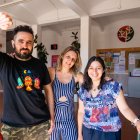 Pablo Infante, Jennifer García y Luisa Estrada, voluntarios de El Puente Salud Mental