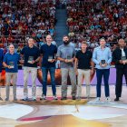 Nacho Martín (tercero por la izquierda) junto a Alfonso Reyes (ABP), Tomás Bellas, Xavi Rey, Dubljevic,Caseur y Jason Granger.