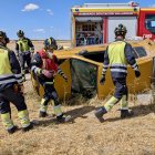 Coche accidentado en el siniestro de Villanubla