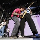 Oslo Ovnies durante su actuación en el Cosquín Rock de Valladolid.