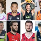 Morentin, nacho Martín, Alvaro Calvo, Fernando san Emeterio, Sergio de la Fuente, Iván Martínez, Miguel González y Sergio de Larrea.