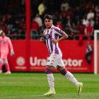 El lateral derecho Koke, en su único partido de Liga con el primer equipo blanquivioleta, en Miranda.