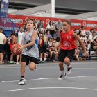 Un momento de uno de los partidos de la Jr. NBA-WNBA en Valladolid.