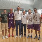 Imagen del I Torneo de baloncesto Veteranos Valladolid celebrado en el pabellón Lalo García.