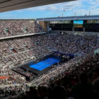 Vista panorámica de la pista Philippe-Chatrier de Roland Garrós que congregó a 81.000 espectadores en una semana).