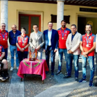 Vallisoletanos de España en silla en la Diputación.