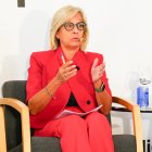 La rectora de la UVa, Pilar Garcés, durante su intervención en el Somos CyL.