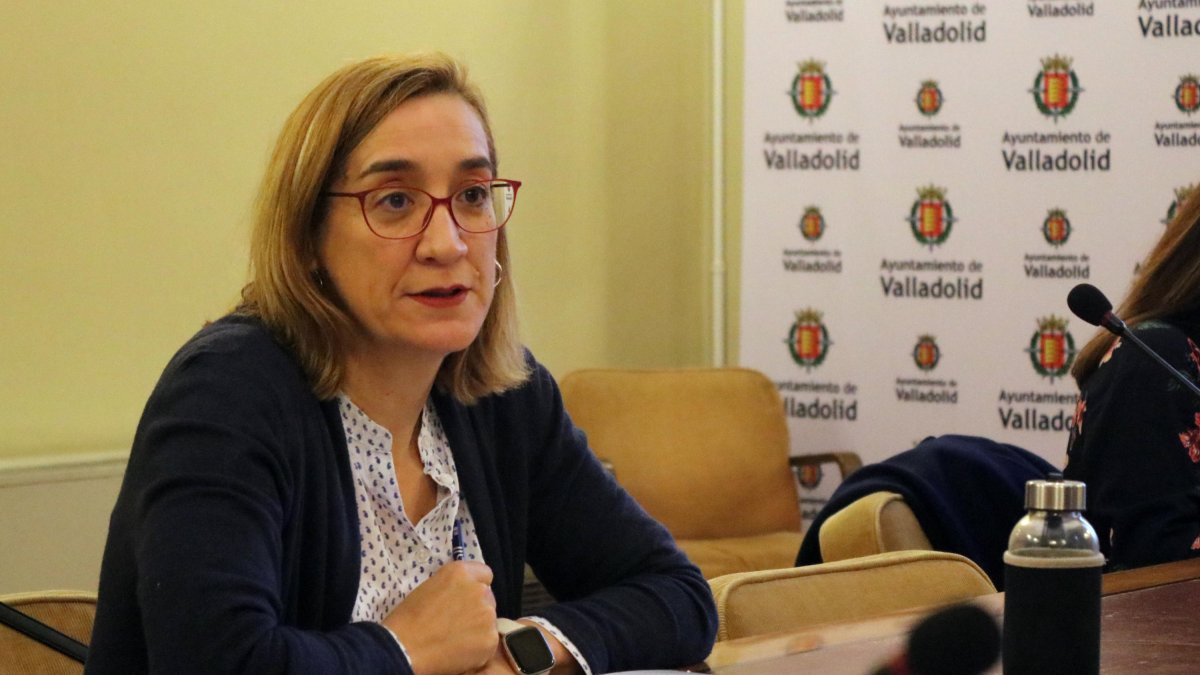 La concejala y portavoz de Valladolid Toma la Palabra, Rocío Anguita.- VTLP
