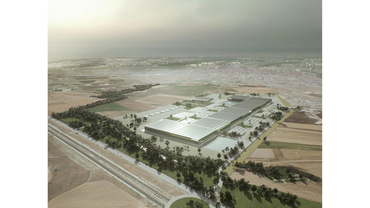 Recreación de las instalaciones de Inobat en la zona de Palomares a 18 de octubre. E .M.