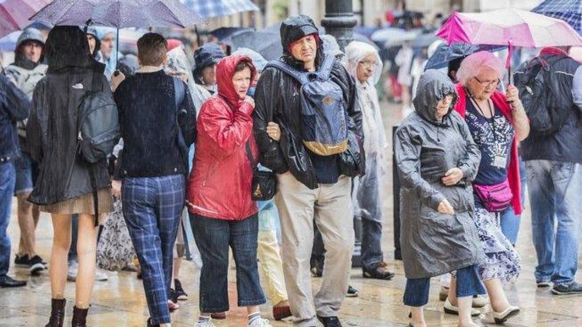 Un día con lluvias.-