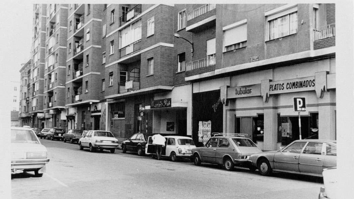 La calle Francisco Suárez de Valladolid en 1984.
