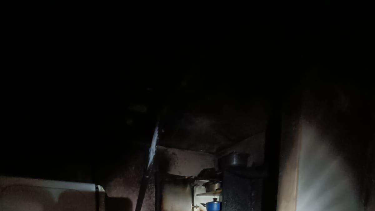 Imagen del incendio colgada por los Bomberos en redes sociales.