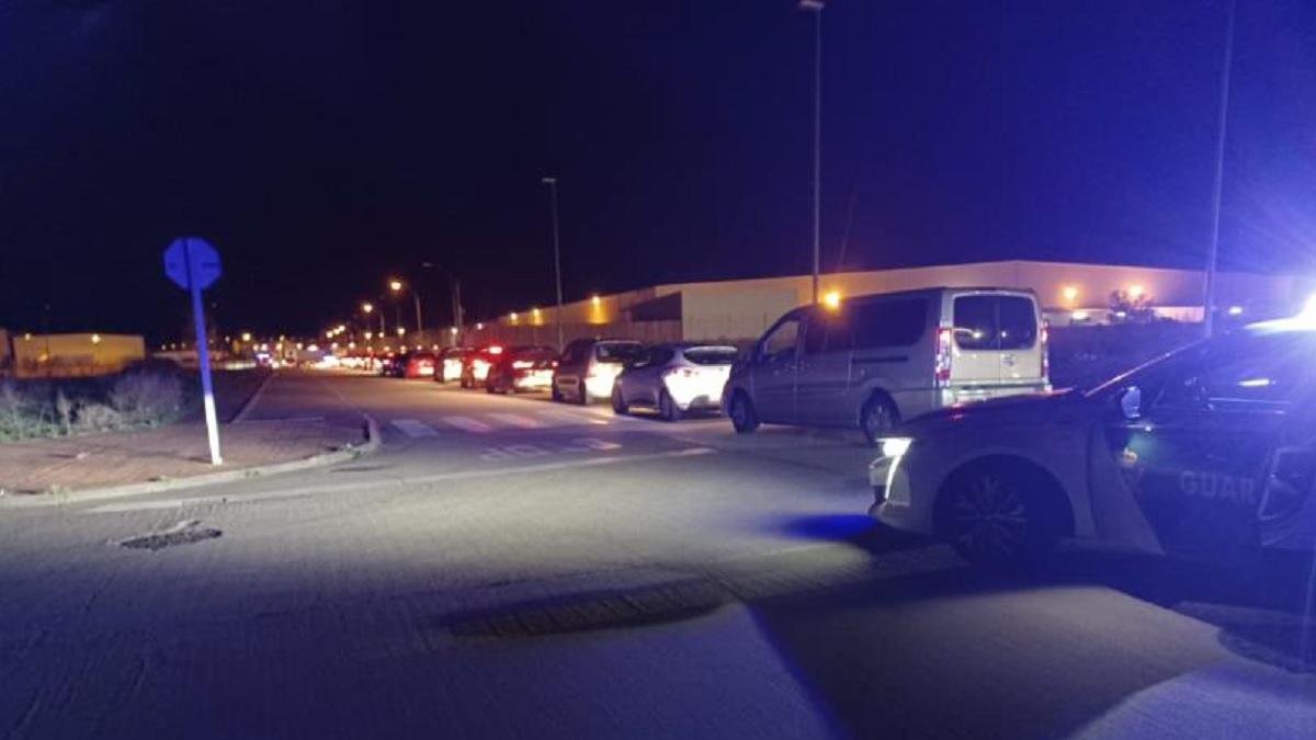 Algunos de los coches identificados por la Guardia Civil en las carreras ilegales del polígono de Villanubla