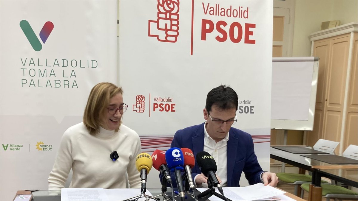 Rocío Anguita y Pedro Herrero, en la rueda de prensa de este martes