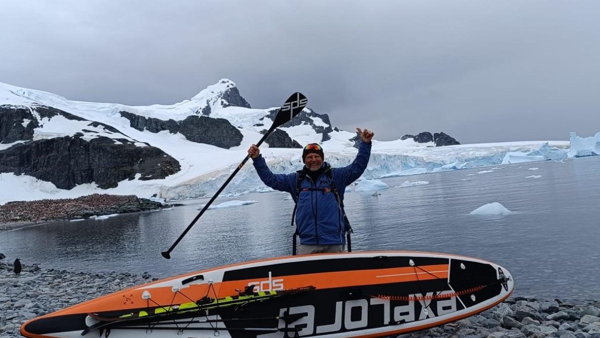 El vallisoletano Antonio de la Rosa en su nueva expedición a la Antártida