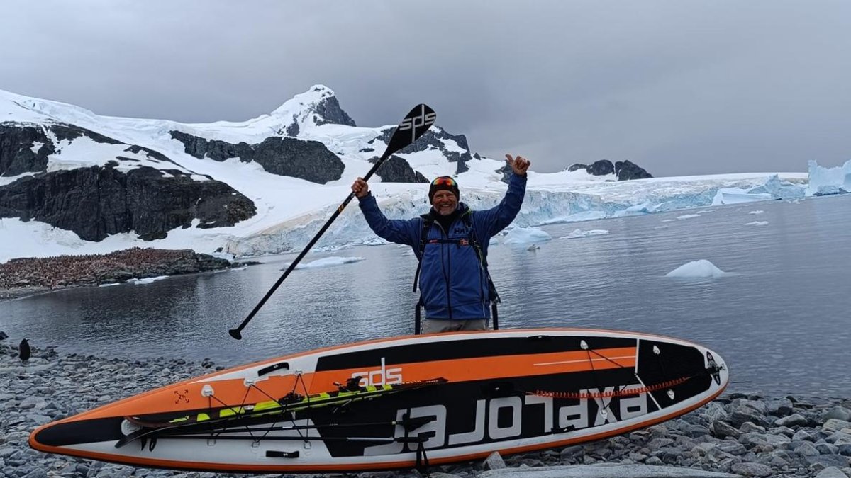 El vallisoletano Antonio de la Rosa en su nueva expedición a la Antártida