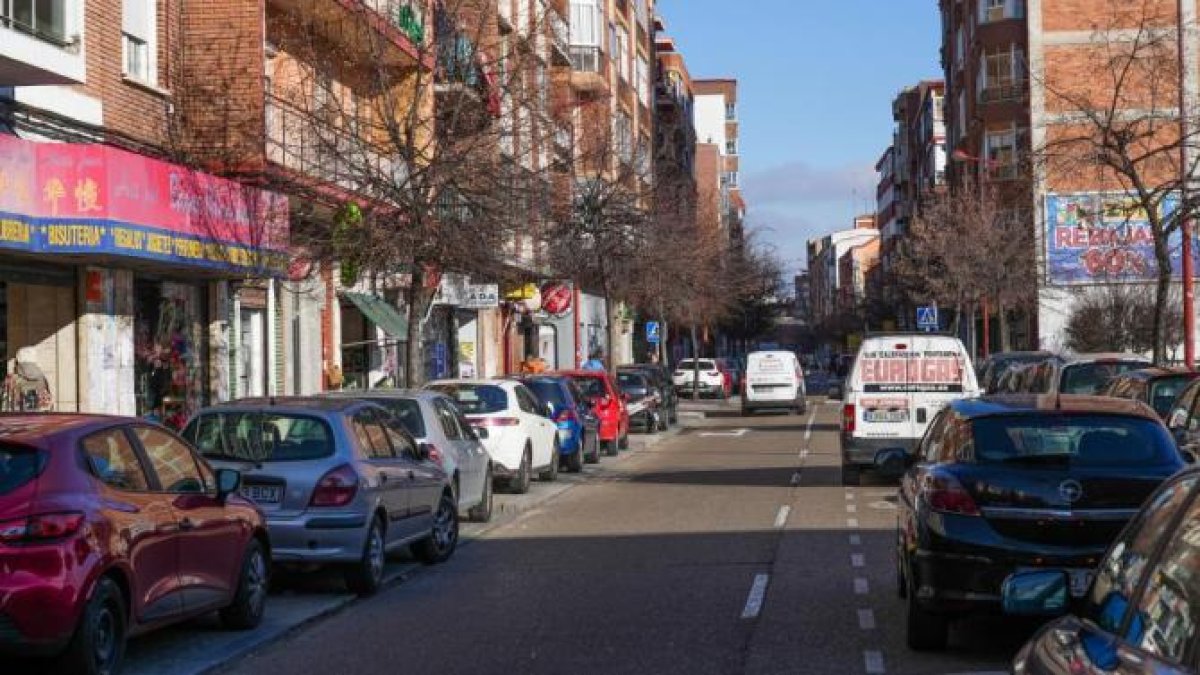 Calle Arca Real de Las Delicias en Valladolid.