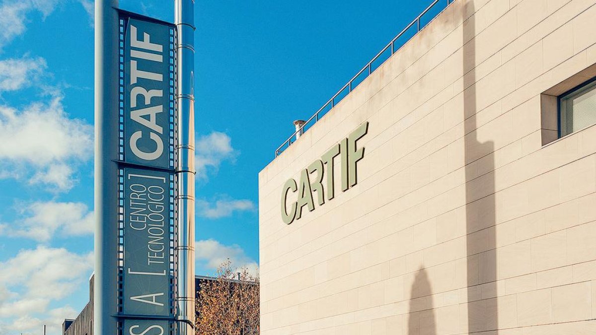 Entrada a CARTIF en el Parque Tecnológico de Boecillo. 