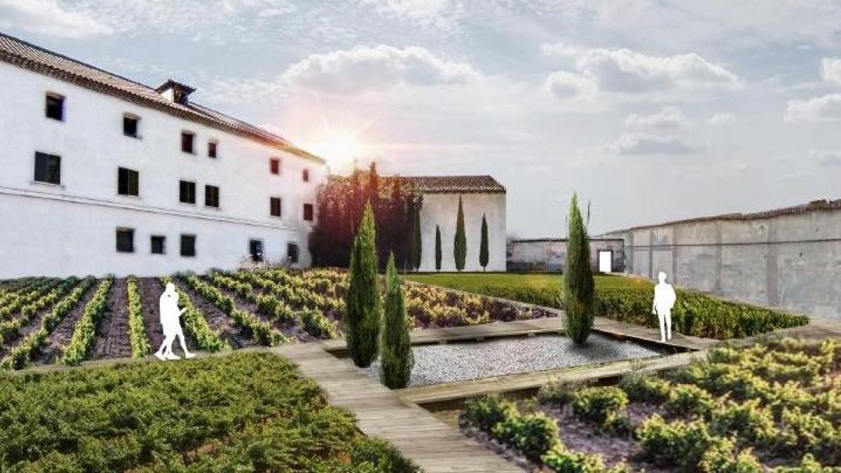 Recreación exterior del convento Las Catalinas tras la reforma