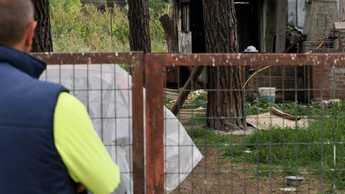 Finca de la urbanización de Traspinedo en la que se producía el incendio que acababa con un hombre fallecido.