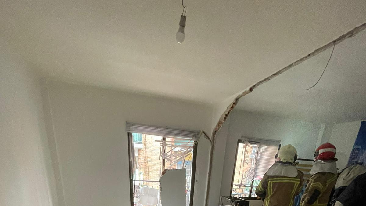 Estado de la vivienda después de la explosión