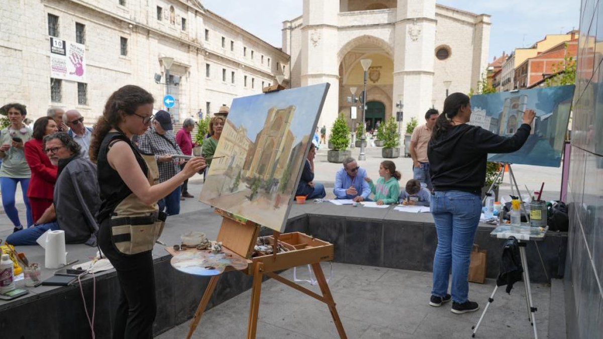 Feria de San Pedro Regalado. Concurso de pintura rápida.