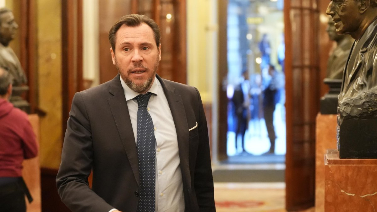 Óscar Puente, en una imagen de archivo en el Congreso de los Diputados