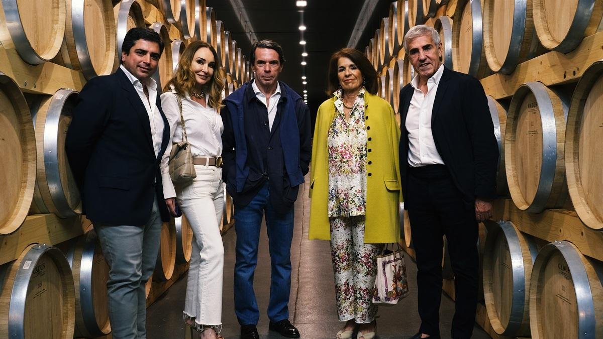 Bosco Guerrero, Fátima Pereyra, José María Aznar, Ana Botella y José Moro