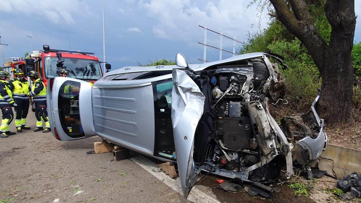 Imagen del accidente de tráfico