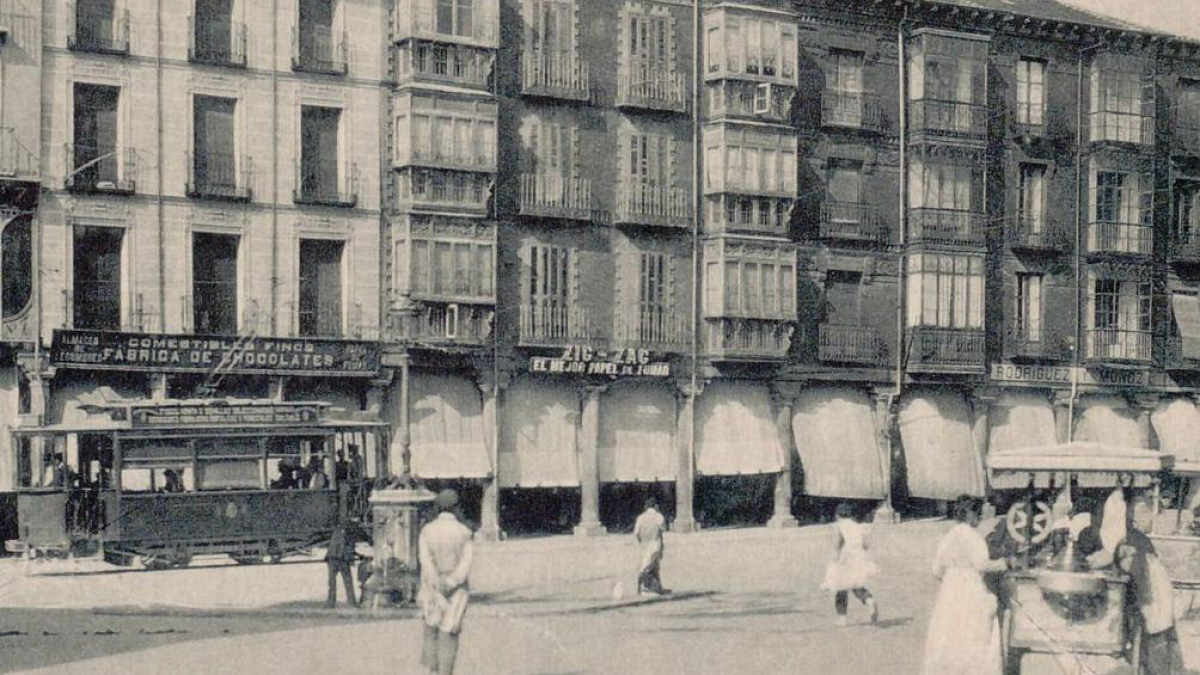 La plaza de Fuente Dorada en 1910