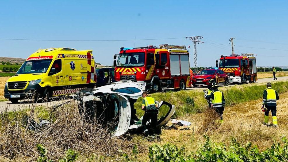 Accidente en Peñafiel
